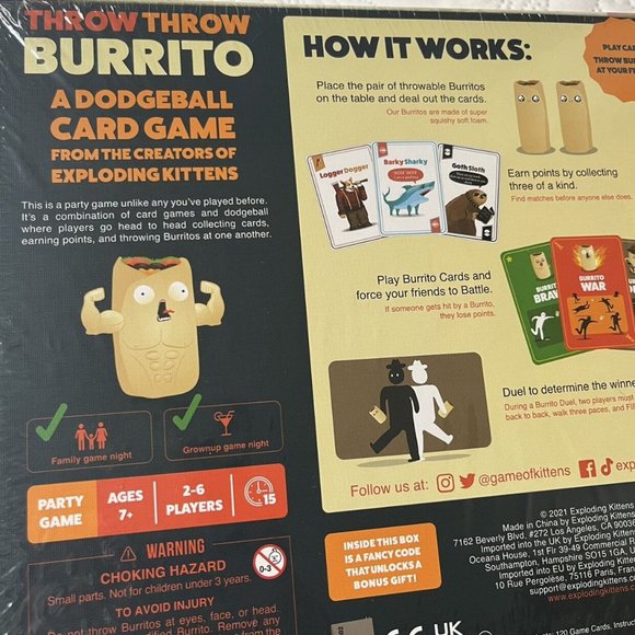 NWT Throw Throw Burrito Card Game - Picture 4 of 9